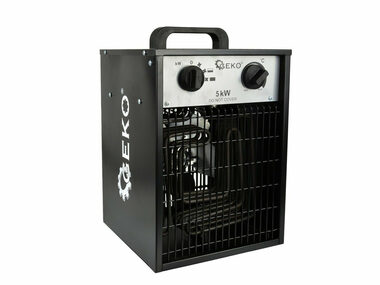 GEKO G80402 / Elektryczna nagrzewnica powietrza z wentylatorem / 5000W / 0 - 85°C / IPX4