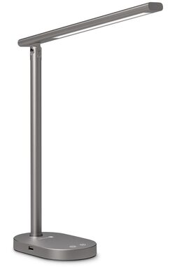 Connect IT SHINE szary / Lampa stołowa LED / 400 lm / 3 temperatury barwowe 