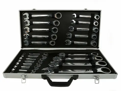 Zestaw kluczy grzechotkowych GEKO 22 szt. / 6-32 mm 