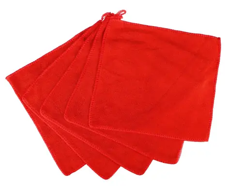 SIXTOL CAR DETAILING WASH TOWEL ZESTAW 5 RĘCZNIKÓW / Ściereczka z mikrofibry do mycia samochodu / 25x25cm / 5 szt.