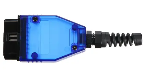 Cable MECHANICZNY SIXTOL 31 niebieski / wtyczka OBD-II 16 pinów do samodzielnego montażu kabla