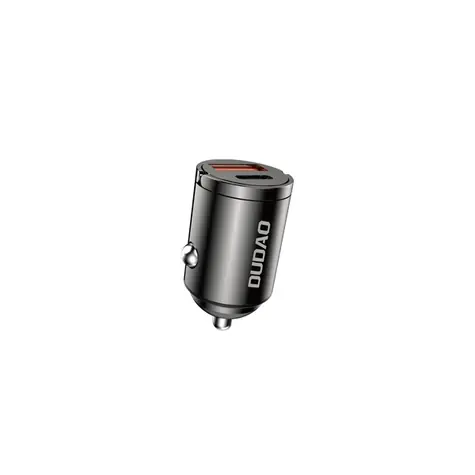 Ładowarka samochodowa Dudao R3MAX mini / USB-C / USB-A / QC / 48 W / czarna
