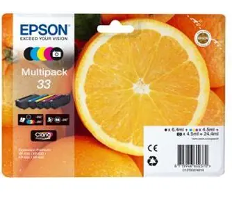 Oryginalny wkład Epson T3337 33 / XP-530 / XP-630 / XP-635 / XP-830 / 24,4 ml / Multipack 