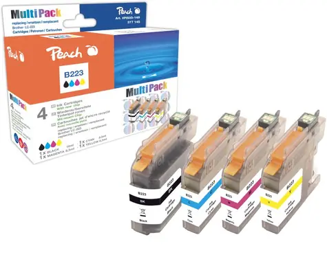 Peach alternatywny wkład Brother LC-223 / Brother DCP-J4120DW / z chipem / Multi Pack