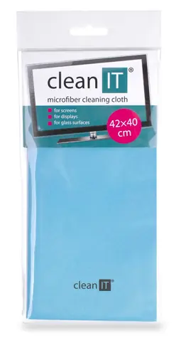 Clean IT Ściereczka czyszcząca z mikrofibry (40x42cm) niebieska