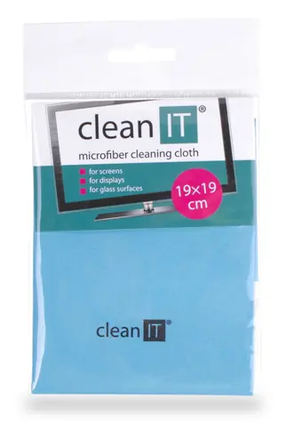 Clean IT Ściereczka czyszcząca z mikrofibry (19x19cm) niebieska
