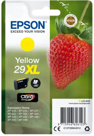 Oryginalny wkład Epson T2994 29XL żółty / XP-235 XP-332 / 6,4ml 