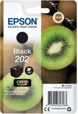 Epson 202 Claria Premium czarny / oryginalny wkład / XP-6000 / 6,9 ml