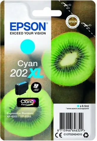 Epson 202XL Claria Premium niebieski / oryginalny wkład / XP-6000 / 8,5 ml