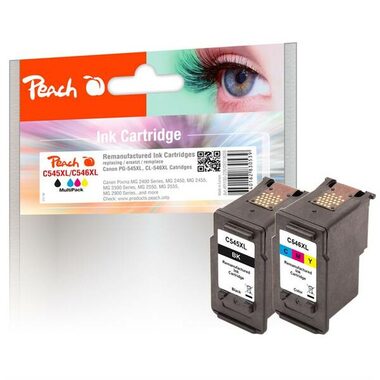 Peach alternatywny wkład Canon CL-545XL i CL-546XL Multipack / Pixma MG2450/ MG2550/ MG2555 / 18 i 17 ml