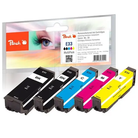 Wkład kompatybilny Peach T3337 33 MultiPack / XP-530 / XP-630 / XP-635 / XP-830