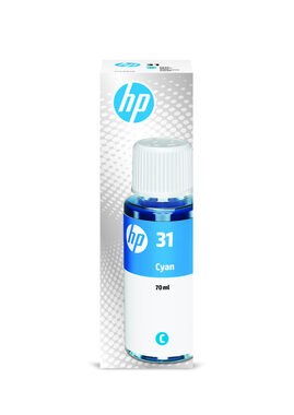 Oryginalny tusz HP 31 niebieski / do HP SMART Tank 7005 / 70ml