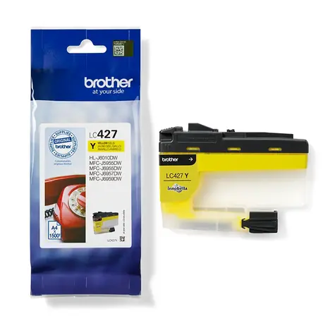 Oryginalny wkład Brother LC427Y żółty / do MFC-J5955DW / 1500 stron