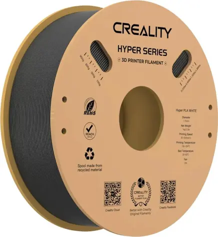Creality Filament Hyper PLA czarny / filament do drukarki 3D / Hyper PLA / 1,75 mm / 1 kg