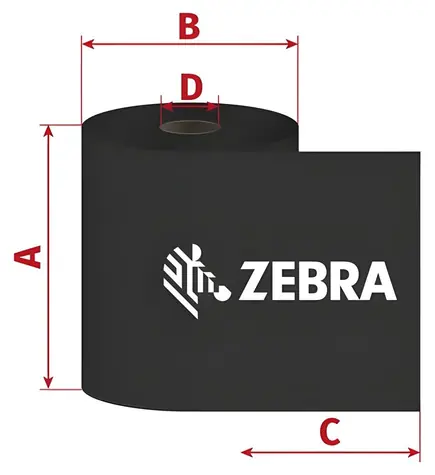 ZEBRA ZipShip 3200 / Taśma TTR / Wosk-żywica / 110mm / 300m / 1 szt.
