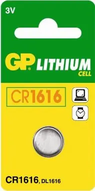GP CR1616, bateria litowo-gumowa kompatybilna z CR1616