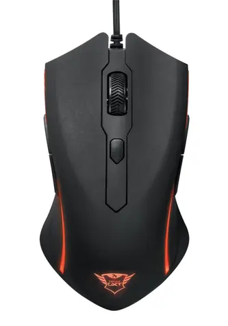 Trust GXT 177 czarna / Mysz gamingowa / Laserowa / Przewodowa / USB / 14 400dpi / 8 przycisków