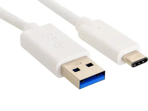Kabel Sandberg USB-C 3.1 na USB-A 3.0, 1 m, biały