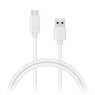 Connect IT Wirez USB C (typ C) - USB 1m biały przepływ prądu do 3A