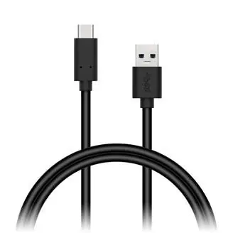 Connect IT Wirez USB C (typ C) - USB 1m, czarny, przepływ prądu do 3A