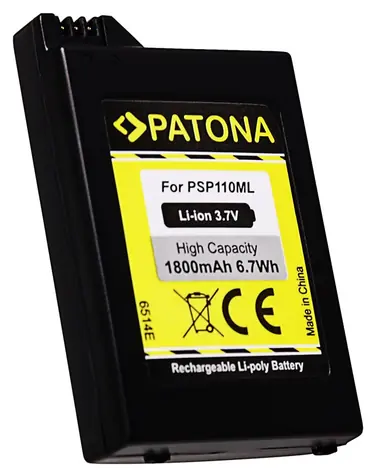 Bateria PATONA do konsoli gier Sony PSP-1000 Portable / 1800mAh / Li-lon / 3,7V