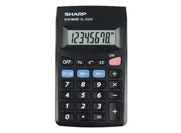 Sharp EL-233S czarny / kalkulator biurkowy / / ośmiocyfrowy