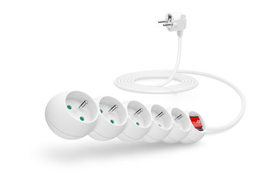 Przedłużacz Connect IT 230V 5 gniazd 2 ms z wyłącznikiem biały
