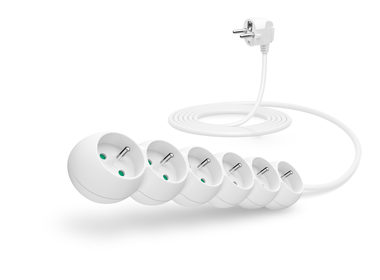 Przedłużacz Connect IT 230V 6 gniazd 3 m bez wyłącznika biały