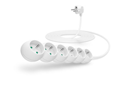 Przedłużacz Connect IT 230V 6 gniazd 5 m bez wyłącznika biały