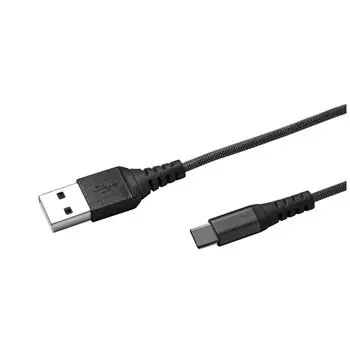 Celly Kabel do transmisji danych USB ze złączem USB-C 1m w kolorze czarnym / nylonowa osłona 