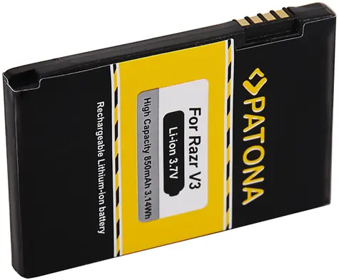 Bateria PATONA do Motorola Razr V3 / 850mAh / 3,7V / Li ION 