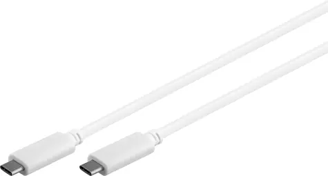 MicroConnect USB3.1 typu C (M) - Typ C (M) 0,5 m biały