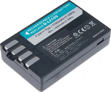 Bateria T6 Power Pentax D-Li109 / 1100mAh / czarna