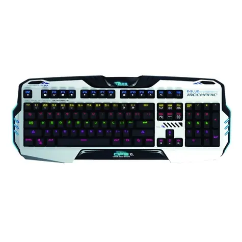 E-BLUE Mazer Mechanical 729 (US) / klawiatura do gier / przewodowa (USB) / US / mechaniczna / podświetlana z niebieskim przełącznikiem
