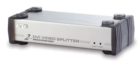 Koncentrator wideo Aten 1 komputer - 2 DVI + audio