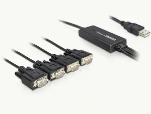 Adapter DeLock USB 2.0 > 4 x port szeregowy 