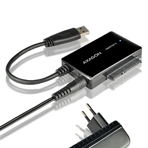 Axagon ADSA-FP3, adapter USB 5Gbps - SATA 6G HDD FASTport3, w komplecie. zasilanie