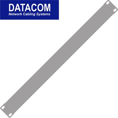 Wtyczka DATACOM / 1U / do szafy rack 19" / szara