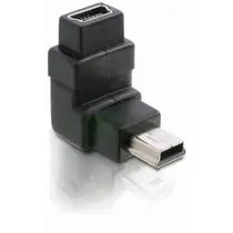 Adapter DeLock USB mini B 5-pinowy 90° męski na USB mini B żeński