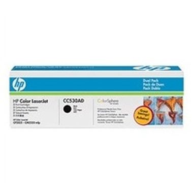 Kaseta z tonerem HP CC530AD czarny do HP CLJ CM2320, 2 sztuki / po sprzedaży