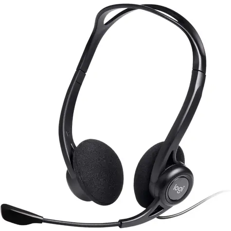 Logitech 960 USB Headset czarny / słuchawki z mikrofonem / stereo / USB / kabel 2,4 m