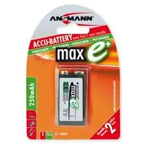 Bateria Ansmann 9V NiMH 250 mAh (1 szt.) maxE+