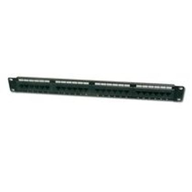Patch panel Digitus 19", CAT6, 8P8C, LSA, 1U, 24 x RJ45, nieekranowany, czarny