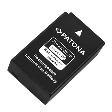 Bateria PATONA do foto Nikon ENEL20 800mAh