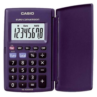 Casio HL 820 VER niebieski / kalkulator kieszonkowy / osiem cyfr