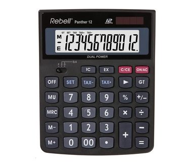 Kalkulator Rebell PANTHER 12 czarny
