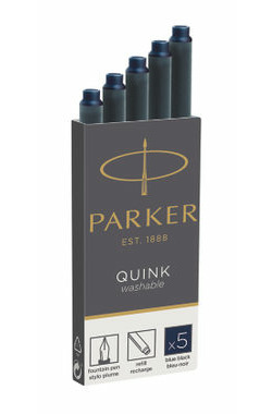 PARKER Quink niebiesko-czarny 5 szt. / wkłady atramentowe