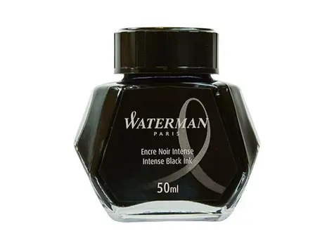 Atramenty WATERMAN 50ml czarne / tusz butelkowy / do piór wiecznych WATERMAN