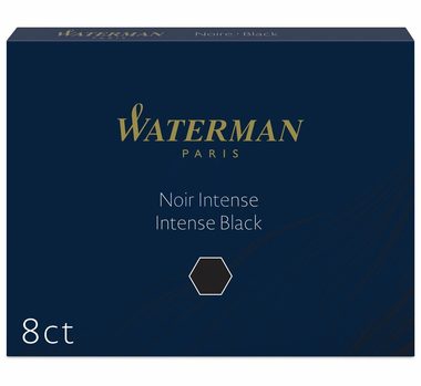 Atramenty WATERMAN Long Standard czarne 8 szt. / Wkłady atramentowe / do piór wiecznych WATERMAN