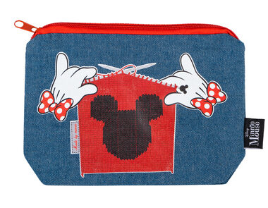 Presco Group Denim piórnik Minnie / 20x14 cm